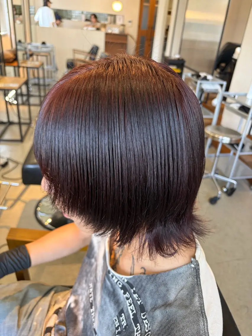 カラー メンズ ヘアカラー 艶透明感カラー/ 暖色カラー/髪質改善のヘアスタイル