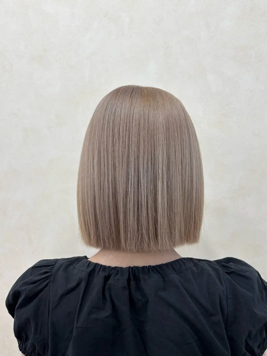 ミディアム ヘアカラー トリートメント 若月 七海のヘアスタイル