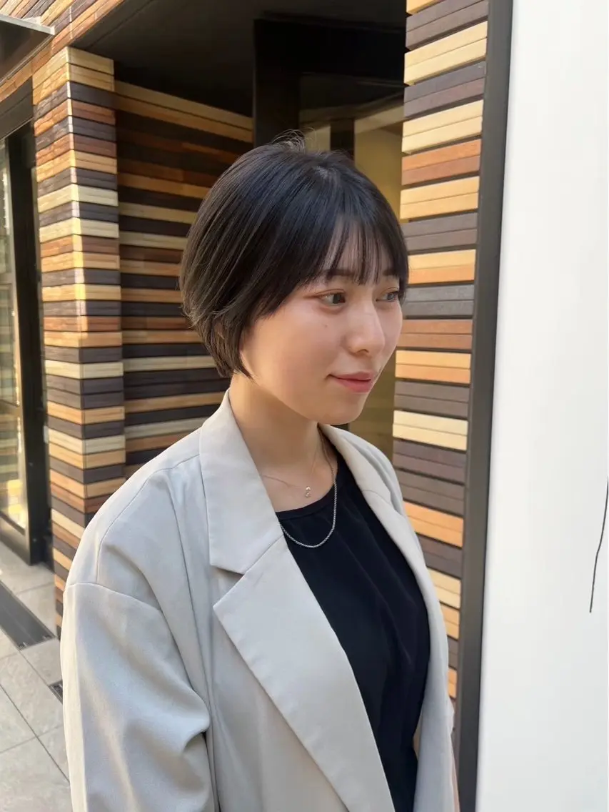 ショート レイヤー/ボブパーマ ⭐️NAOKIのヘアスタイル