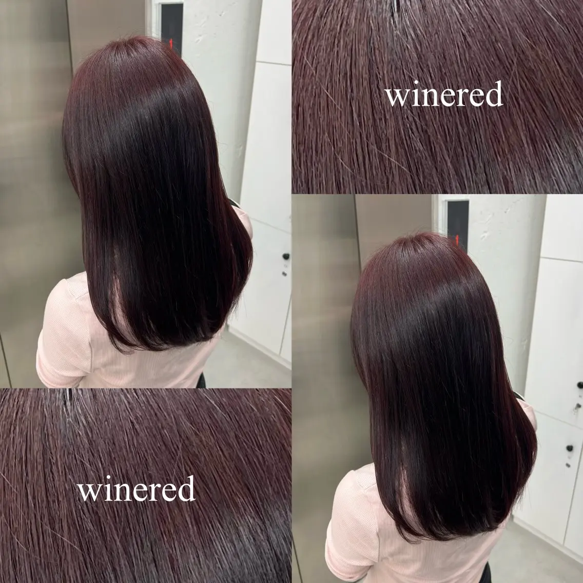 ミディアム カラー ブリーチ ボルドーカラー ブラウンカラー 透明感カラー ブリーチなしカラー カット ヘアカラー 🌷︎あすか🌷 JILLSTUDIOのヘアスタイル