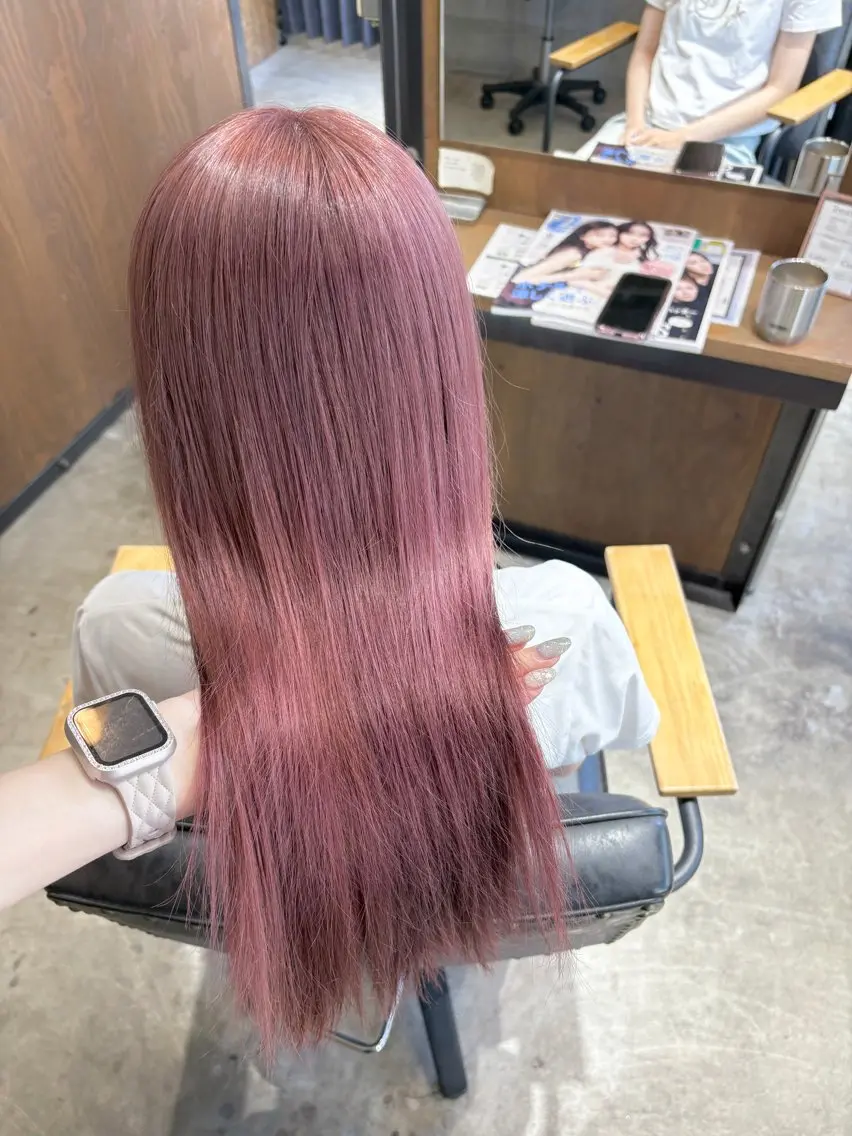 ロング ヘアカラー トリートメント pins 🦋sakiのヘアスタイル