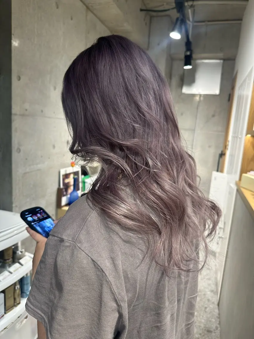 セミロング ヘアカラー ︎🤎W color MIYU‎🤎のヘアスタイル