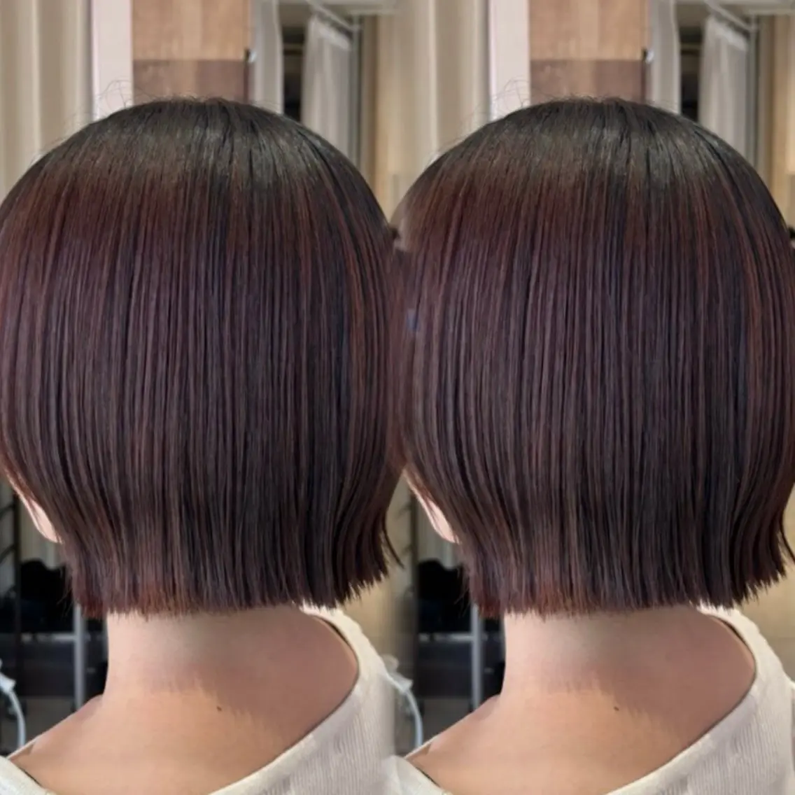 ショート カット 縮毛矯正 トリートメント PROGRESS☆ Hoshina*のヘアスタイル