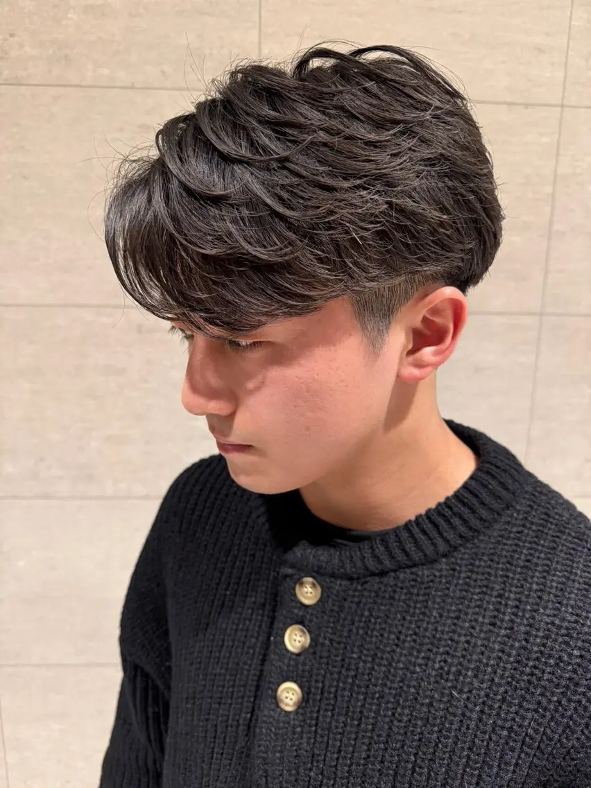 期間限定❣️【メンズカット✂︎】+【フェザーパーマ🌀】の写真