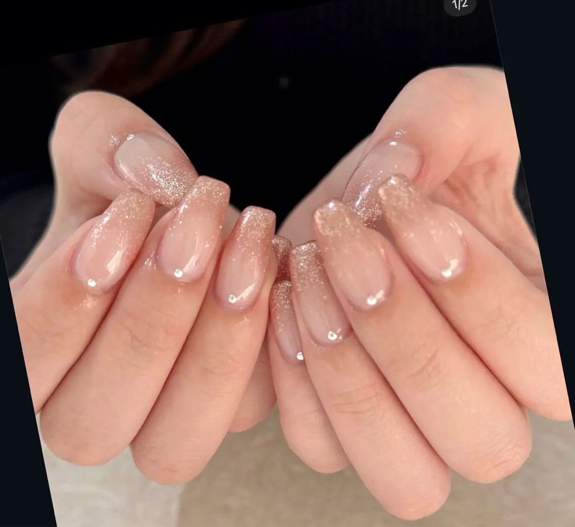 ネイル YumiNail 長さだし&ハンドケアのネイルデザイン
