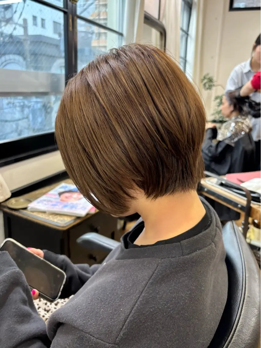 ショート 顔周りカット ショートヘア ショートカット/ キタハラユリナのヘアスタイル