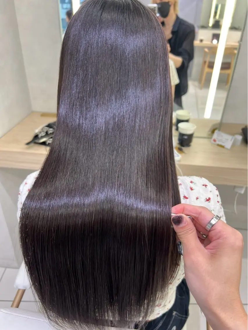 ロング オオイシ ユウガのヘアスタイル