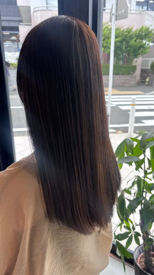 ロング カラー ヘアカラー トリートメント 海老名駅🫧トレンド カラー🫧橋本小雪のヘアスタイル