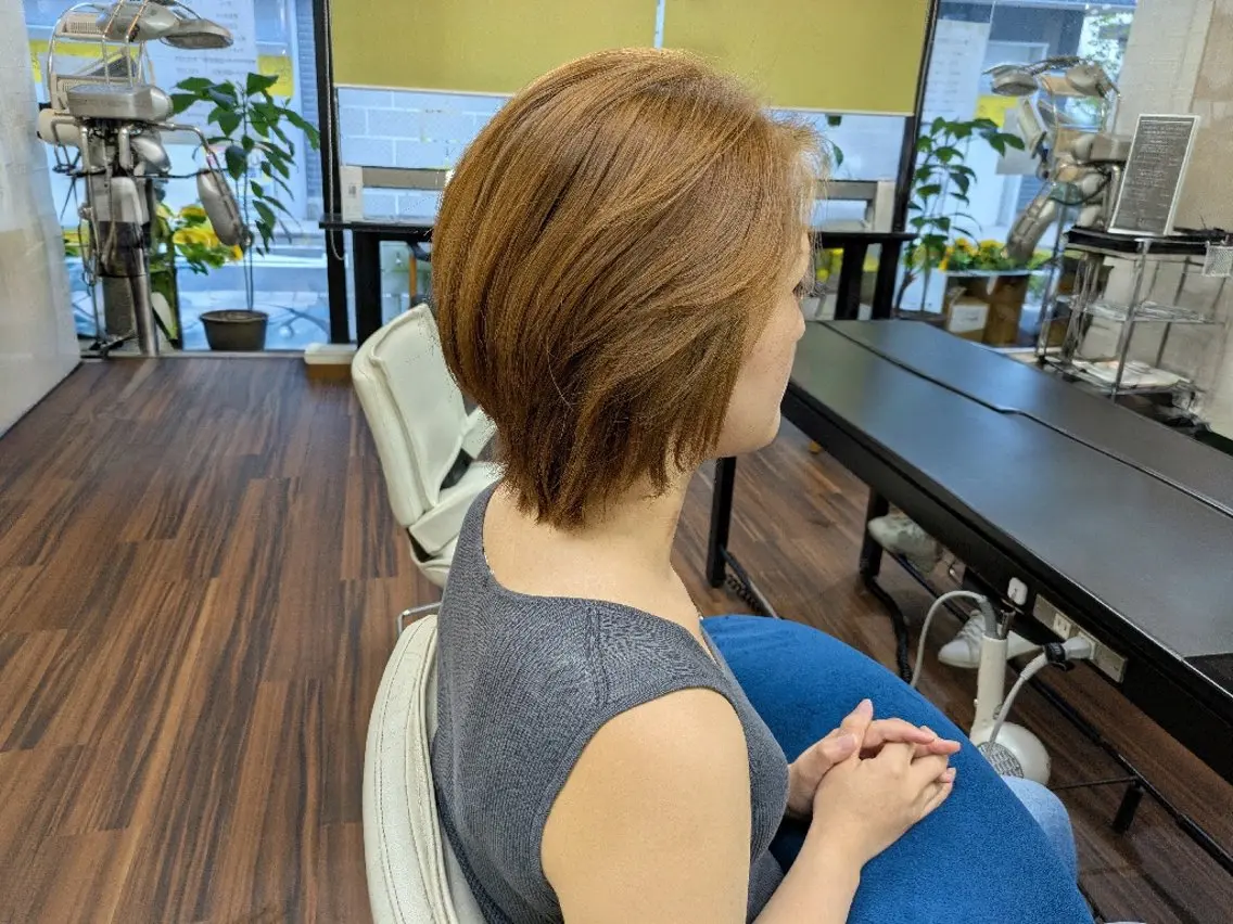 ショート ボブ 大人女性カット/ヘア セット✨️片本🌸のヘアスタイル