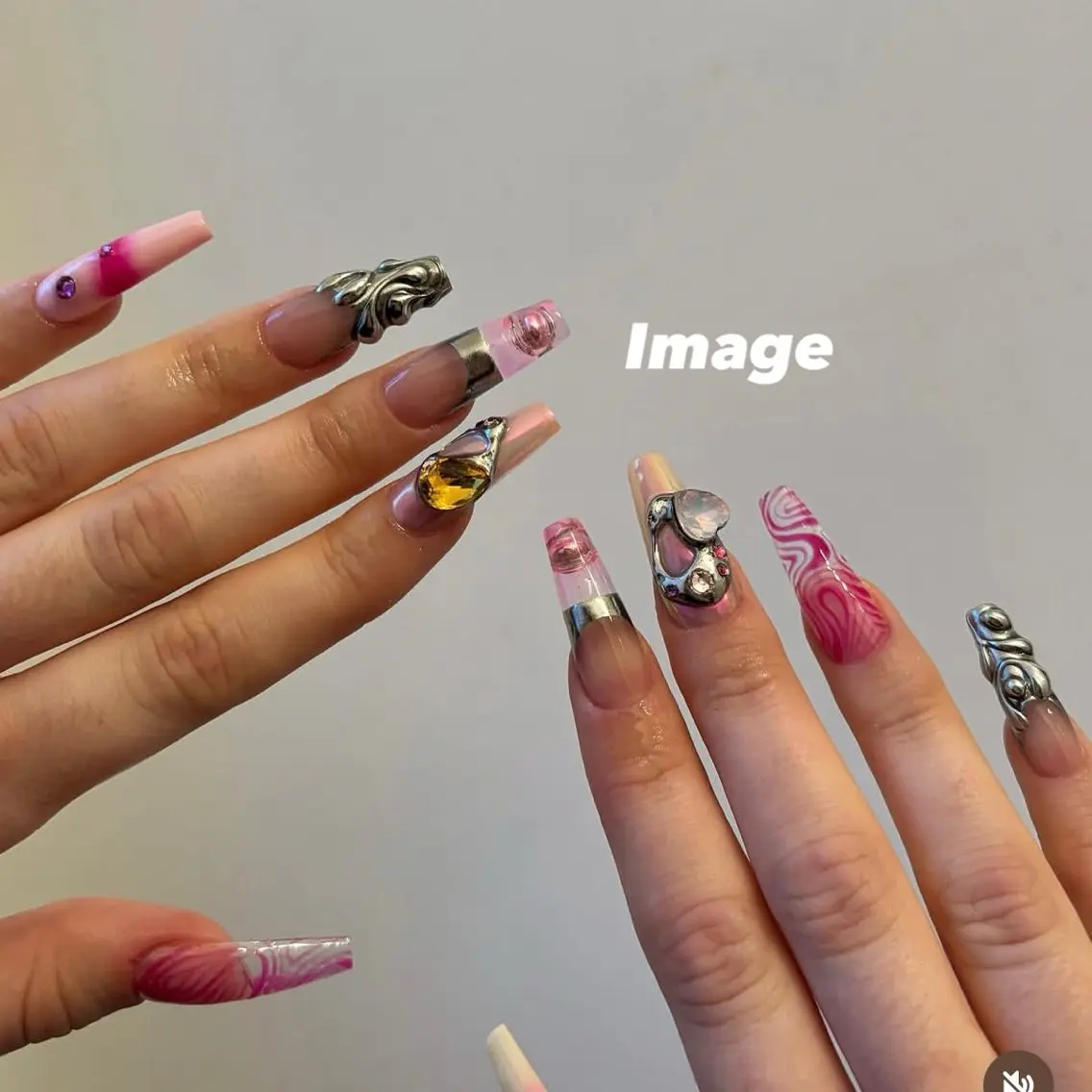 ネイル ロングネイル ハンドネイル Nail salon Euphoriaのネイルデザイン
