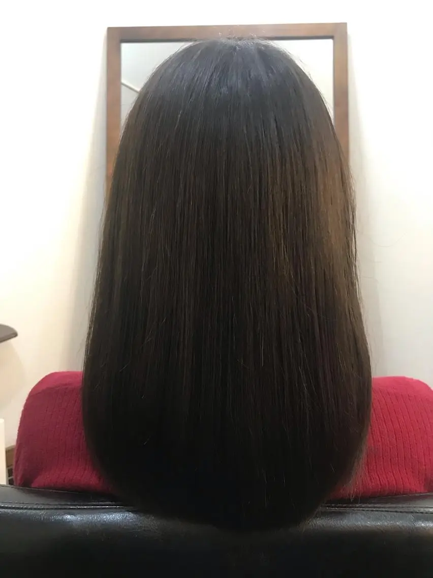 髪を綺麗するヤクジョヘアカラー＋浸透促進ケアプロコースの写真