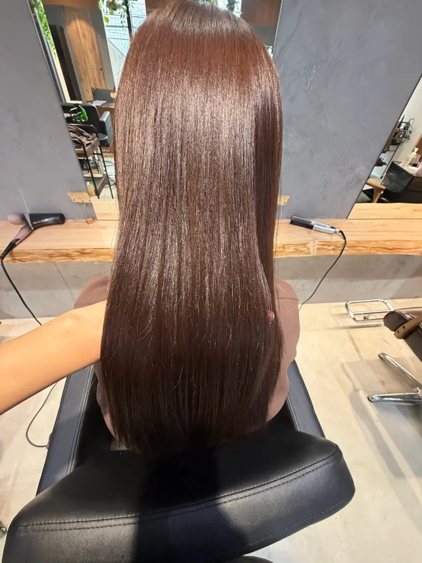 ロング カラー ブラウンカラー チョコレートブラウン ヘアカラー サエ💎横浜 カラーモデル募集中のヘアスタイル