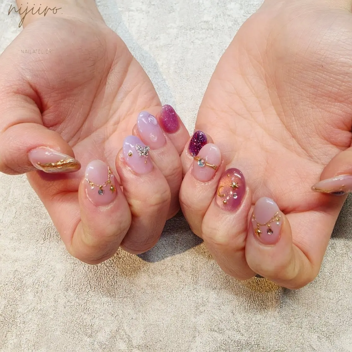 ネイル ハンドネイル nijiiro🌈 サトウのネイルデザイン