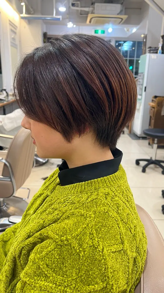 ショート ハンサムショート ショートヘア 🍓🍇 MAHO💞のヘアスタイル