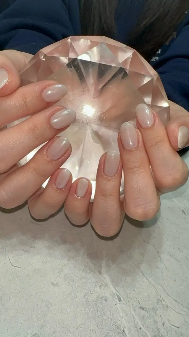 ネイル ホワイト ハンドネイル with nail.のネイルデザイン