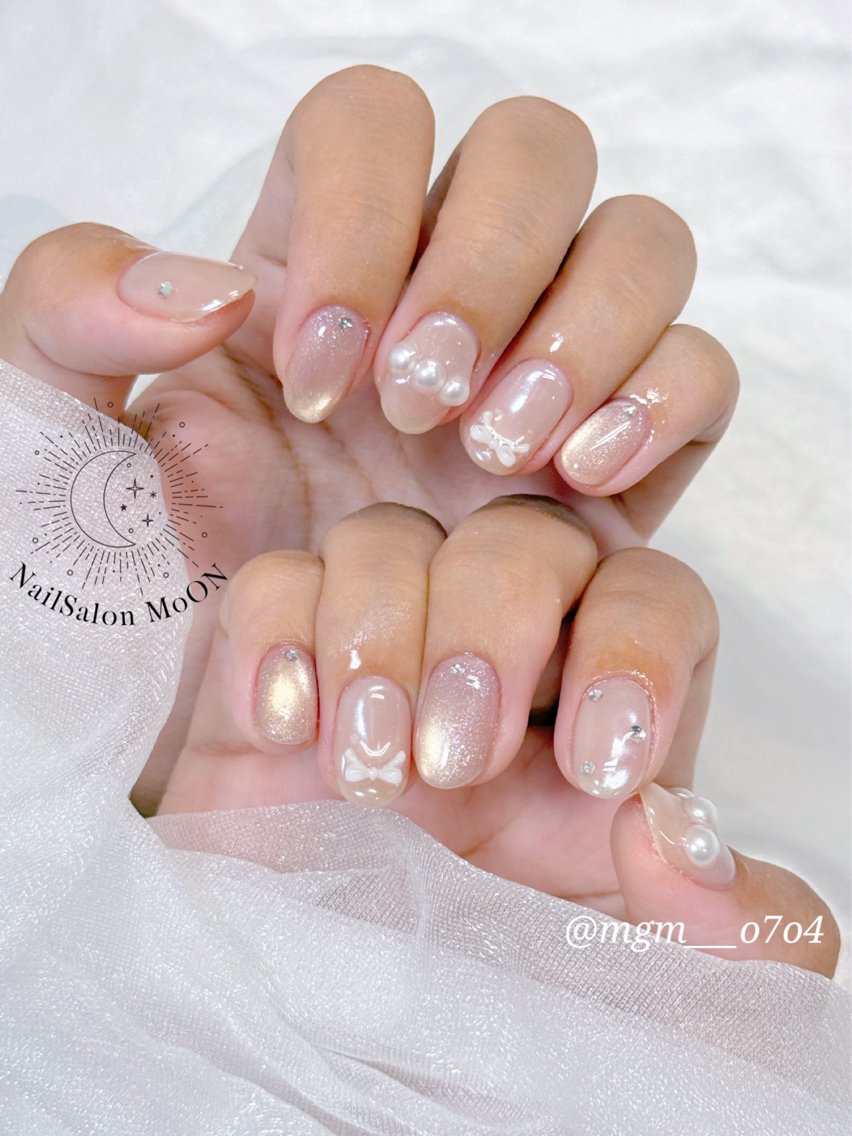 ハンドネイル ハンドケア MoON...❤︎ MeGuのネイルデザイン