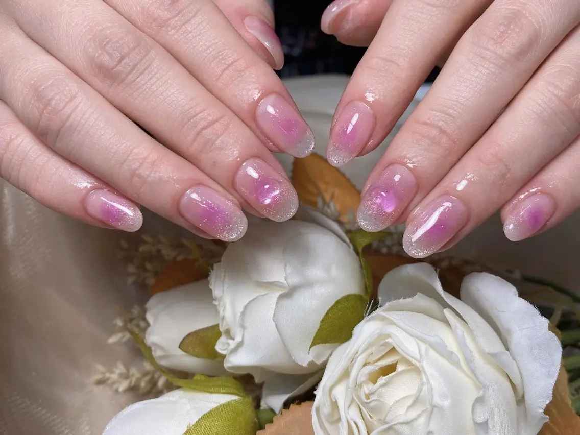 ネイル チークネイル マグネットネイル ハンドネイル UM Nail Salonのネイルデザイン