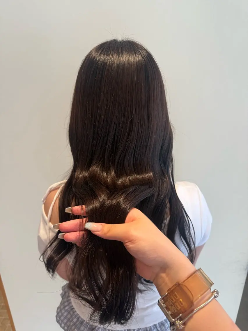 ロング ヘアカラー トリートメント かとう きりん🎀🪽のヘアスタイル