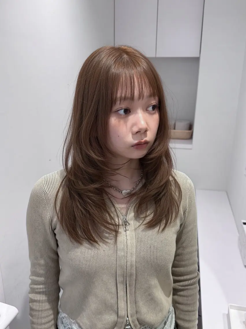 【人気No.1⚡️】透明感ワンカラー+5 step treatment🍀‪🫧の写真