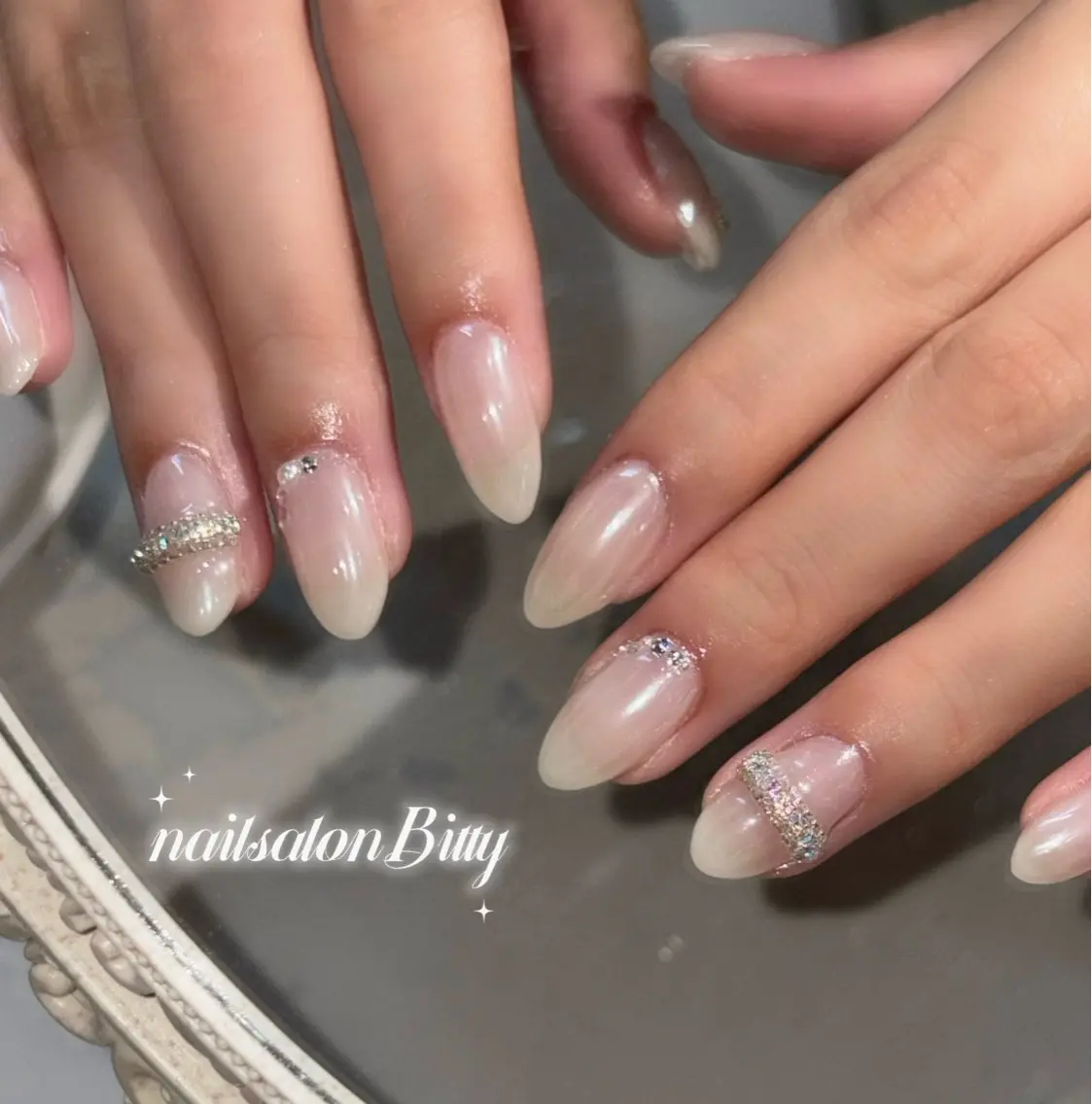ネイル ハンドネイル Bitty momona🩵✨のネイルデザイン