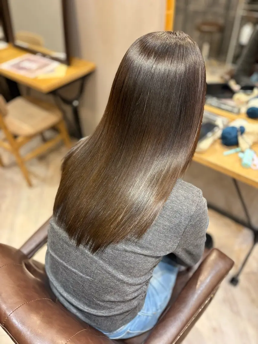 ロング 髪質改善 藤井 ユウキのヘアスタイル
