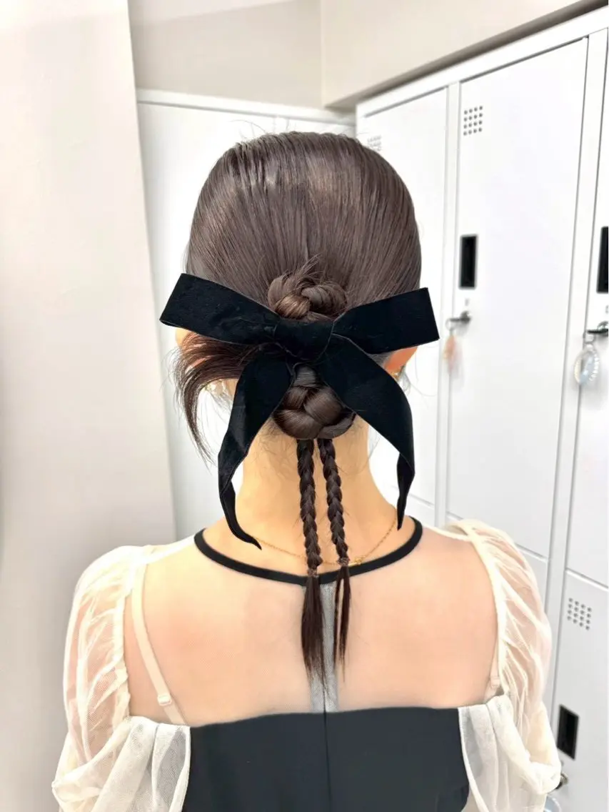 セミロング ヘアセット 羽エクステ┆ボブ ┆アレンジ🖤桃覇のヘアスタイル