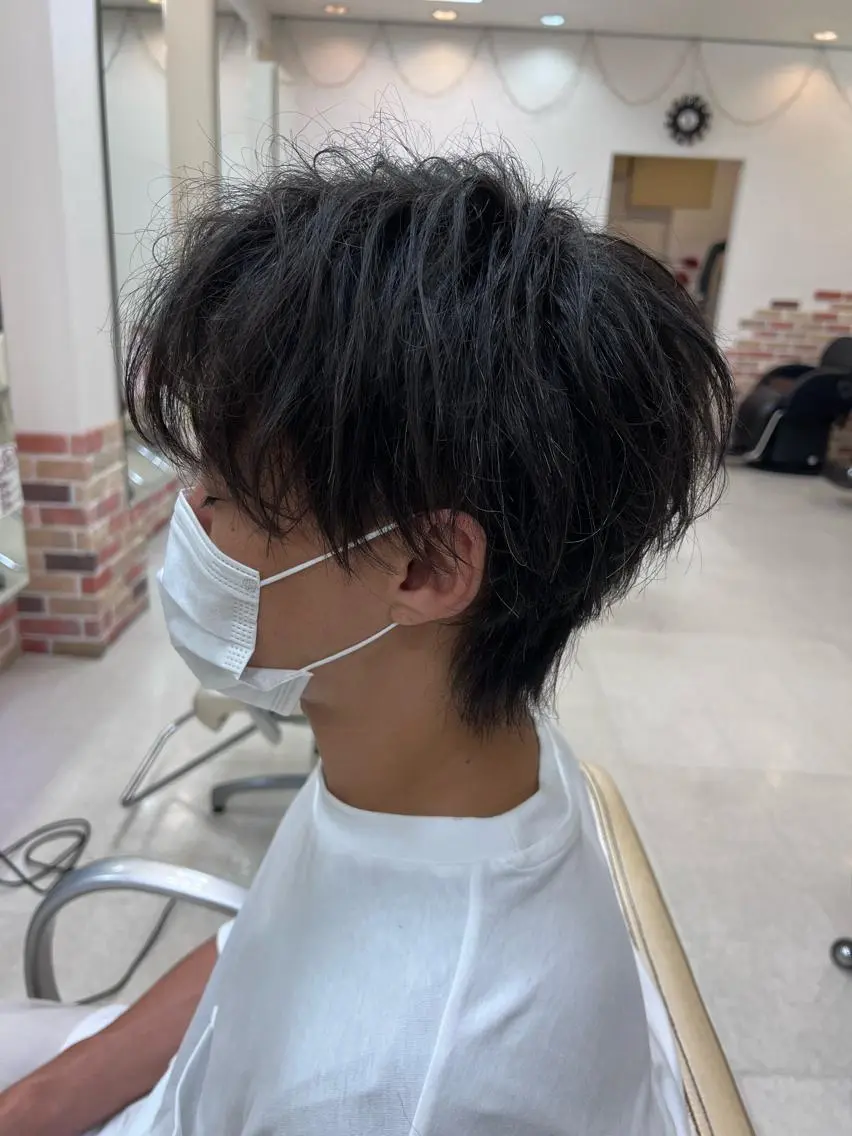 当日予約𝙊𝙆《メンズ限定》🔥似合わせカット(クレンジングシャンプー･ヘアセット込)🔥の写真