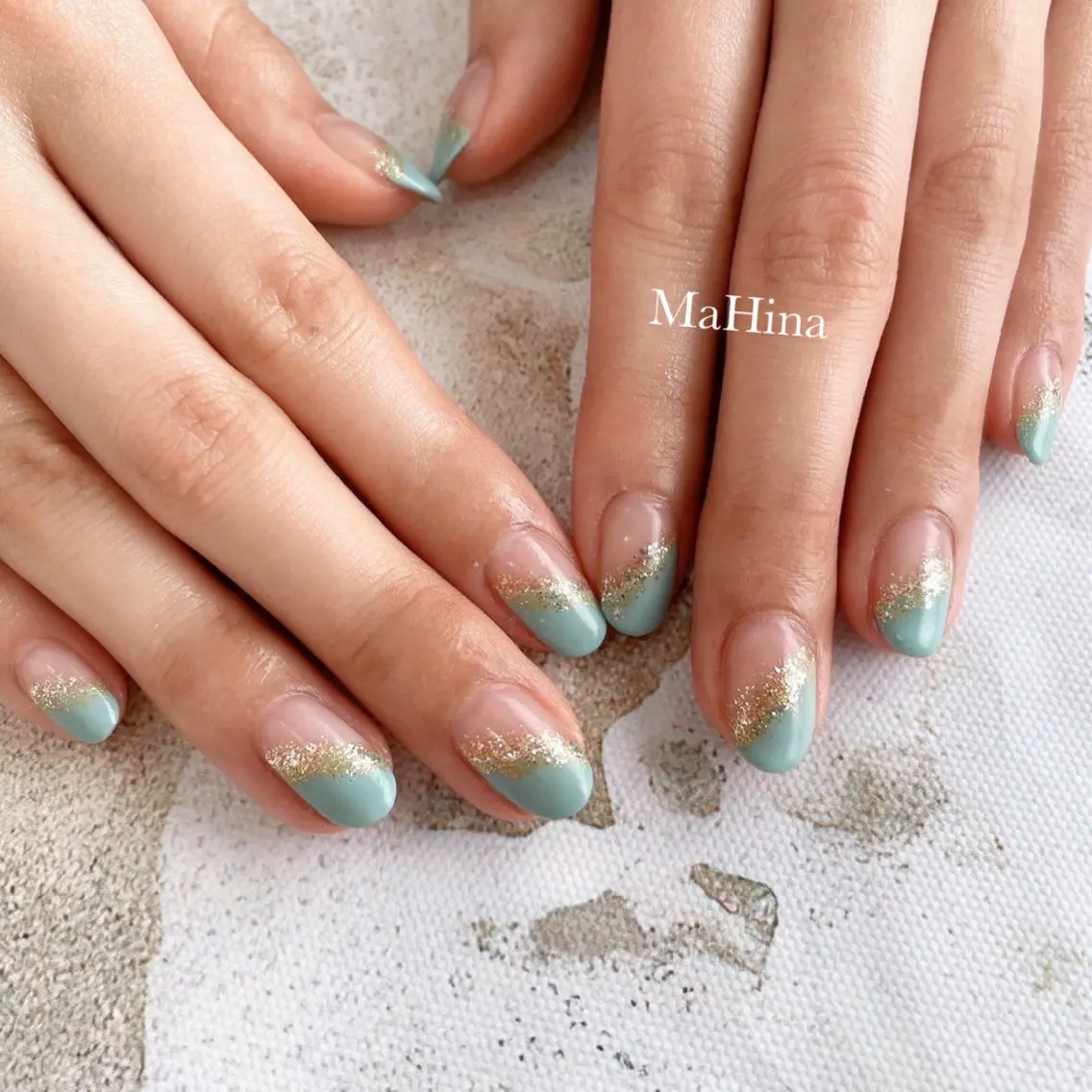 ネイル フレンチネイル ジェルネイル シンプルネイル ハンドネイル Le Vernis MaHina・まひなのネイルデザイン