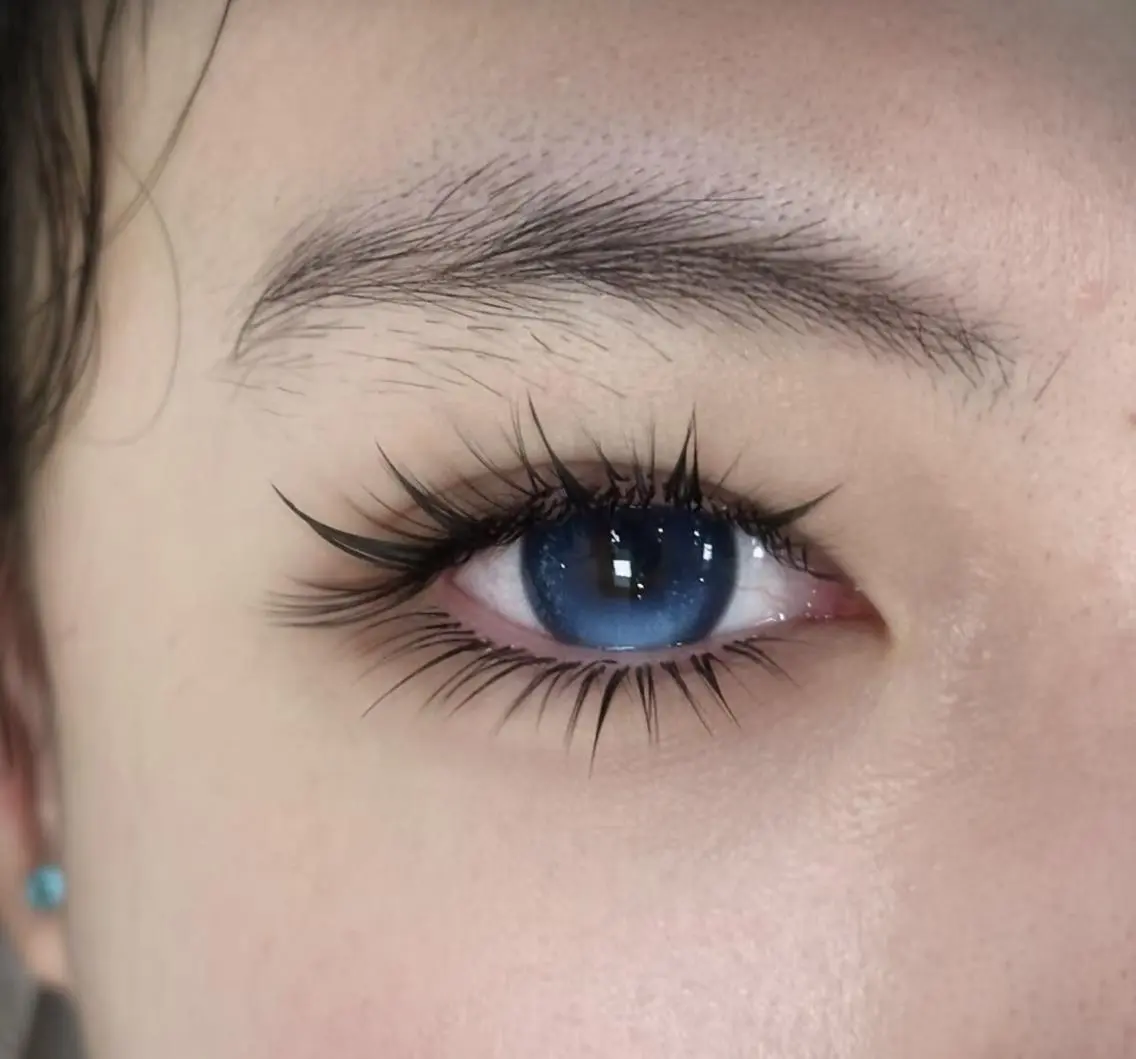 マツエク・マツパ 束感まつ毛 韓国風マツエク 下まつげエクステ ワンホンマツエク Akina&Eye lash🌼LED店のマツエク・マツパデザイン