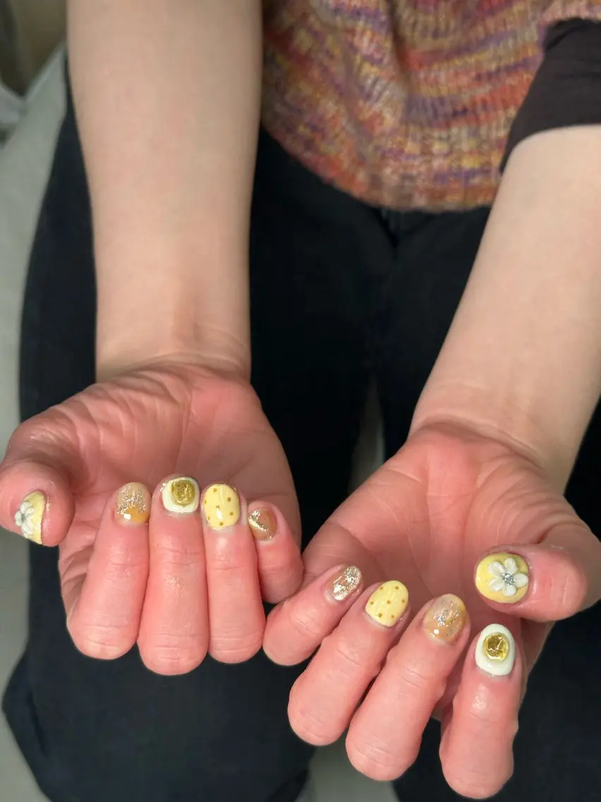 ネイル 春ネイル 🐚 すなのネイルデザイン