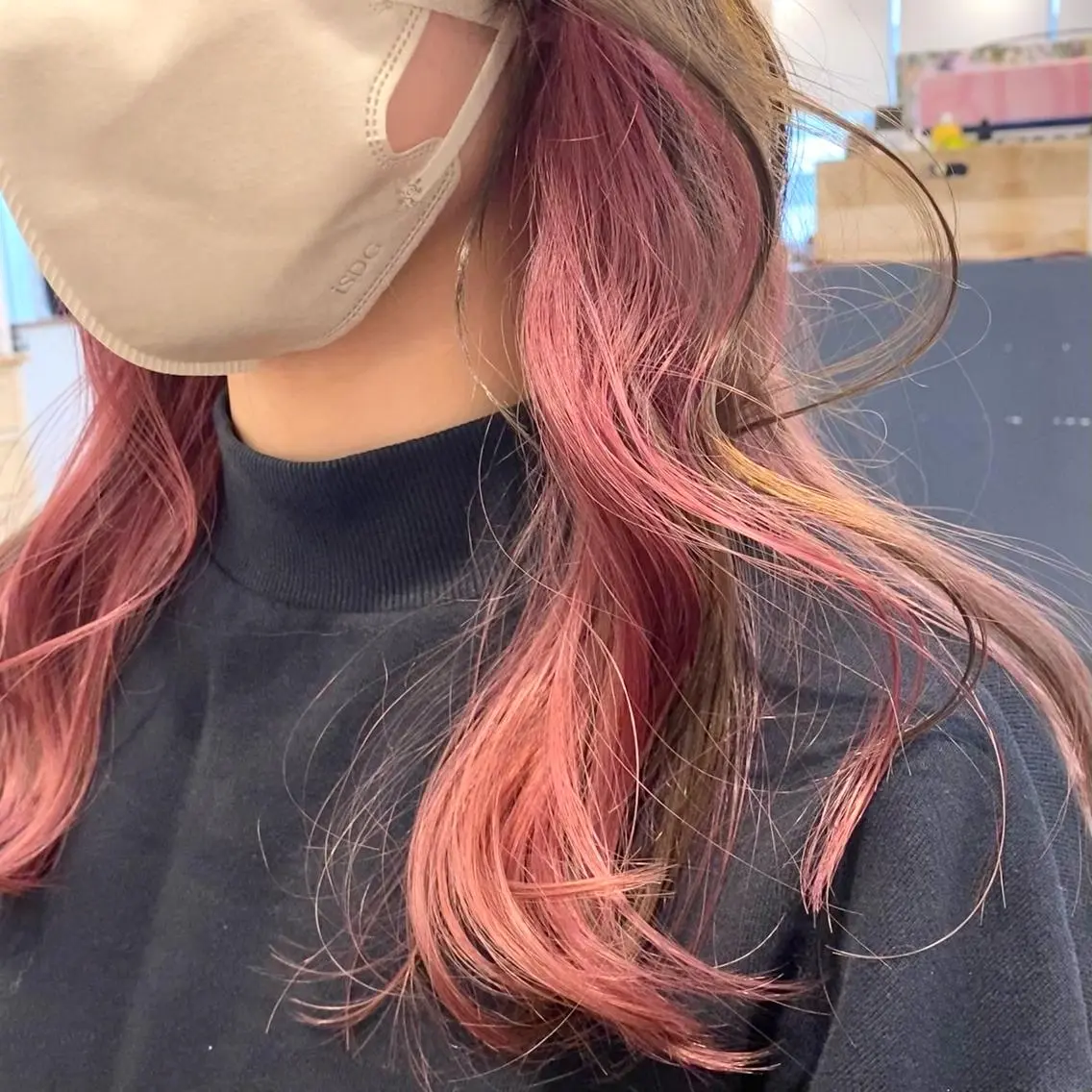 ロング カット ヘアカラー akina＊ブリーチ ♡トレンドヘアのヘアスタイル