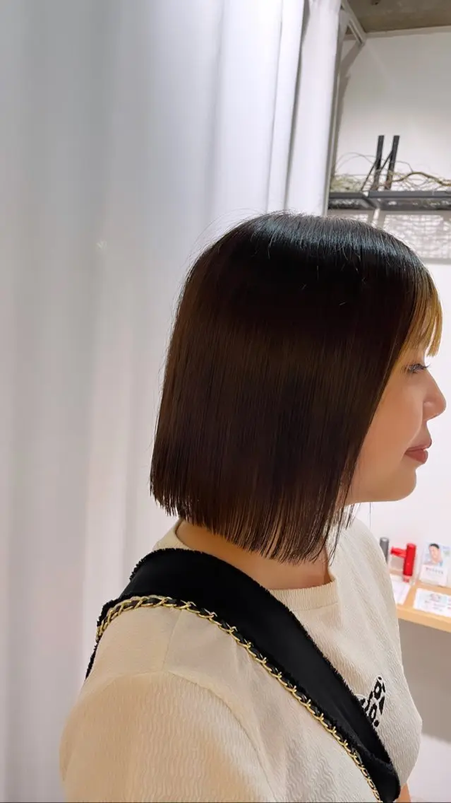 ミディアム カラー カット 🦋女子ウケメンズ パーマYUI🦋のヘアスタイル