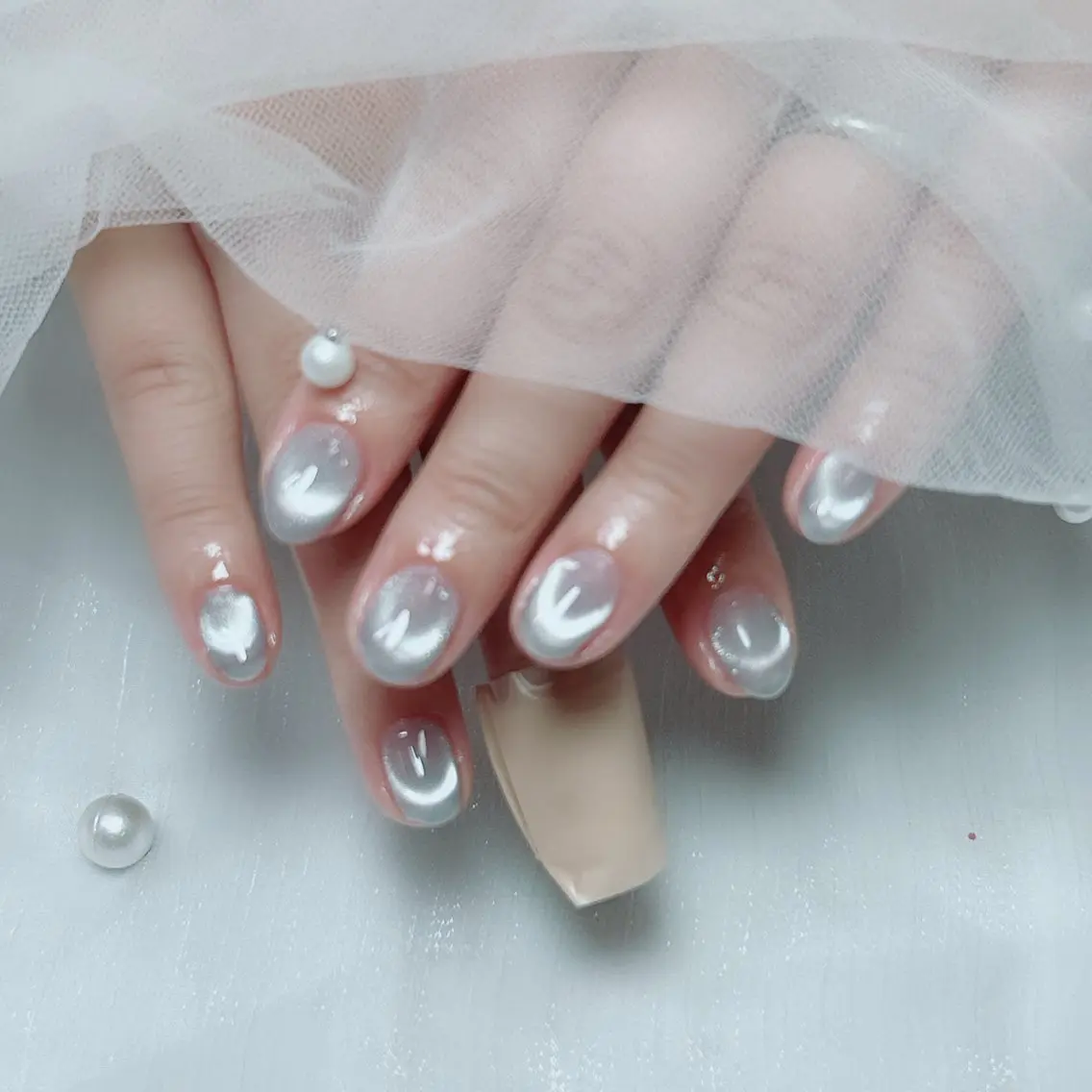ネイル フラワーネイル フットネイル ジェルネイル 氷ネイル・うるうるネイル キラキラネイル ハンドネイル Cute Tips nailのネイルデザイン