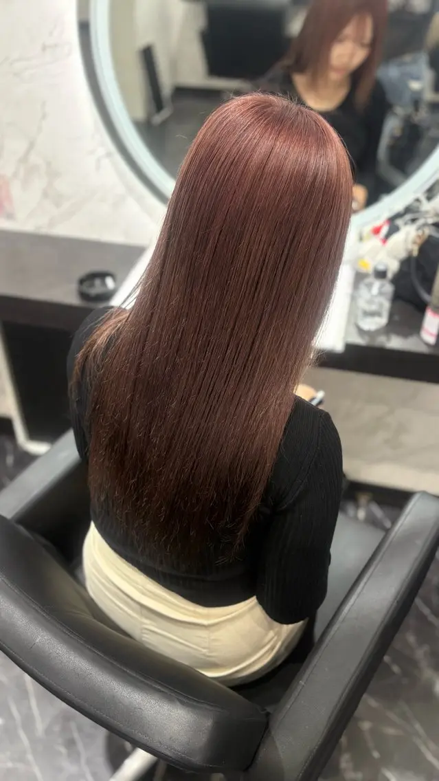 ロング カラー 神谷 咲笑のヘアスタイル