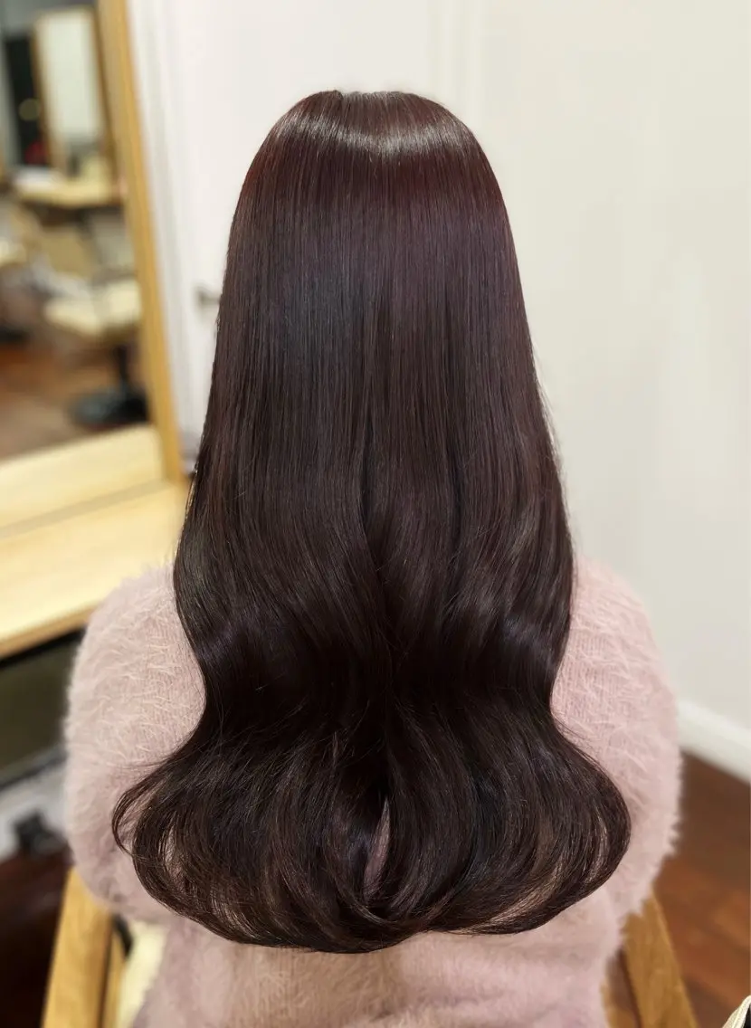 ロング カラー レッドカラー ヘアカラー 🎀仙台/レイヤー /暖色/ありさ🎀のヘアスタイル