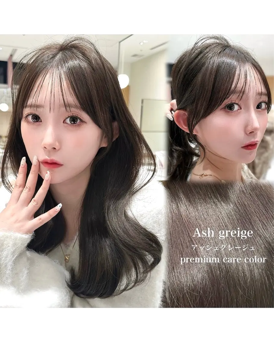 ミディアム カラー カット ヘアカラー トリートメント 🇰🇷韓国風くびれ ヘア🇰🇷中村優大のヘアスタイル