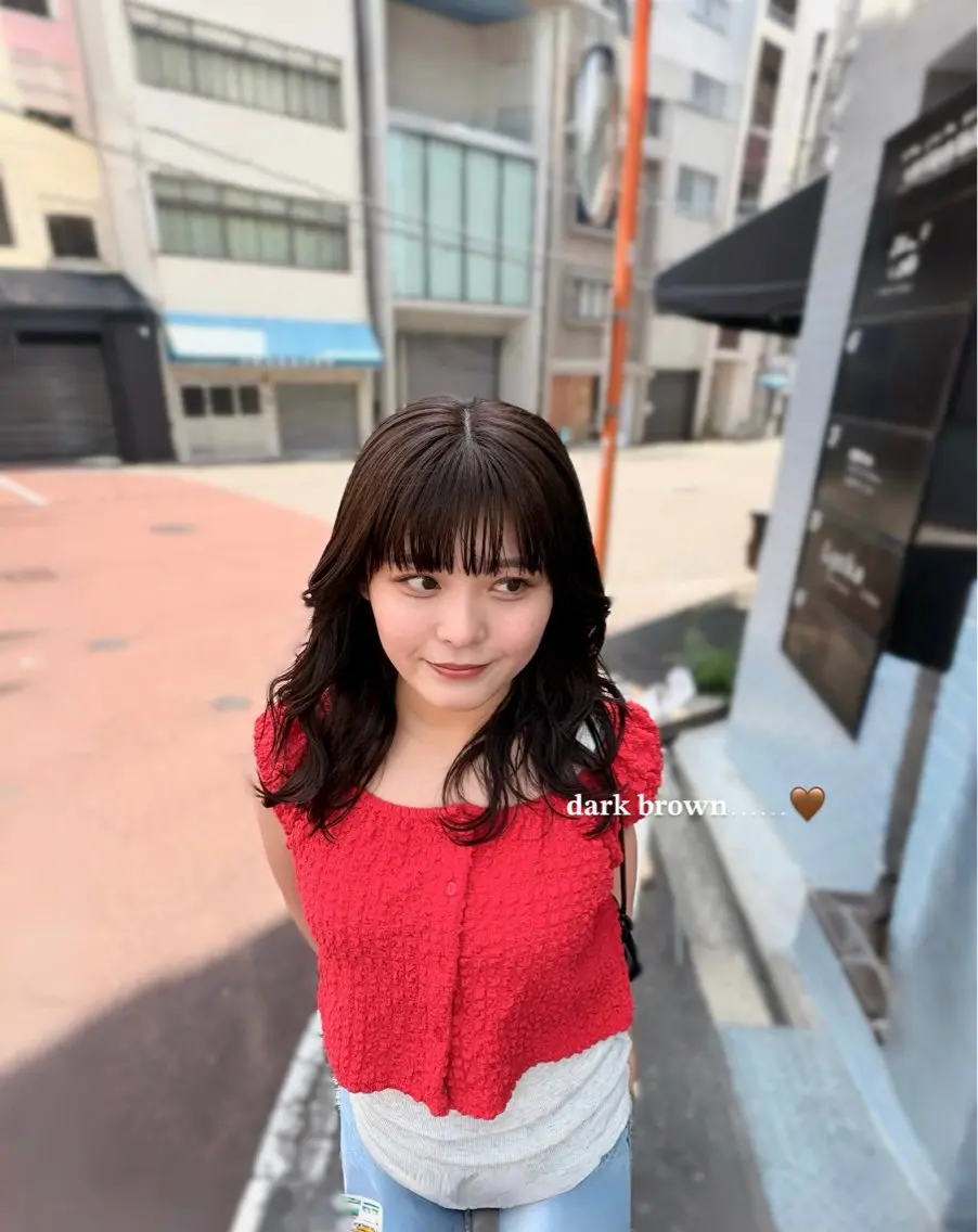 セミロング カット ヘアカラー トリートメント 藤倉なつみ/ パーマモデル様募集中のヘアスタイル