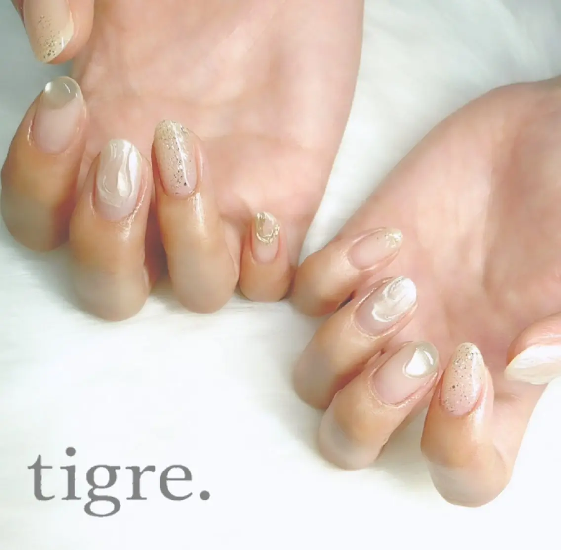 ネイル ハンドネイル tigre .のネイルデザイン