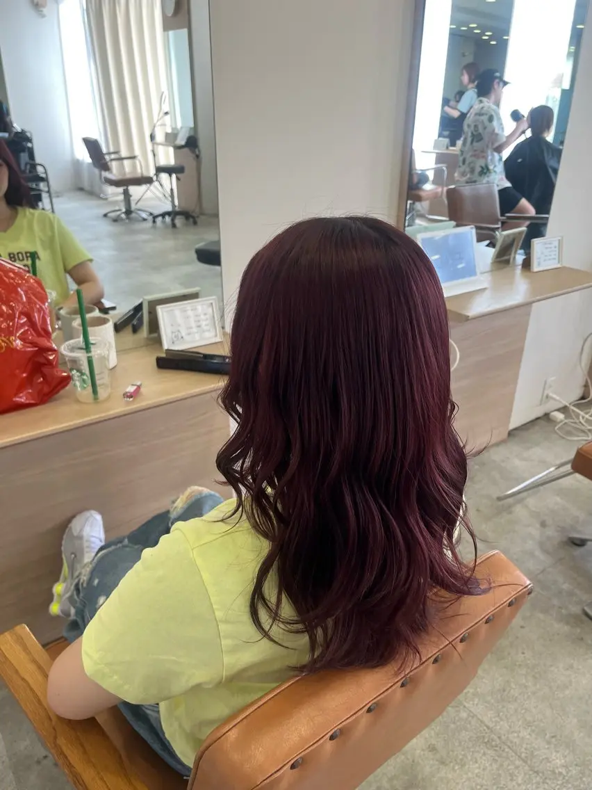 セミロング ヘアカラー トリートメント カット/パーマ/カラ ー清本耕介のヘアスタイル