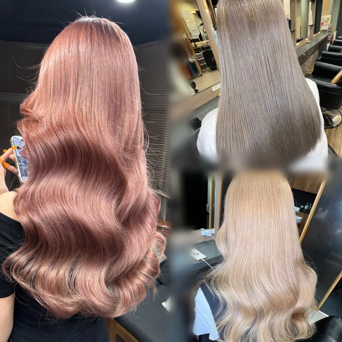 ロング カラー ブリーチ ブロンド シルバー カット ヘアカラー トリートメント 横浜/エクステ特化× 艶カラー/あいかのヘアスタイル