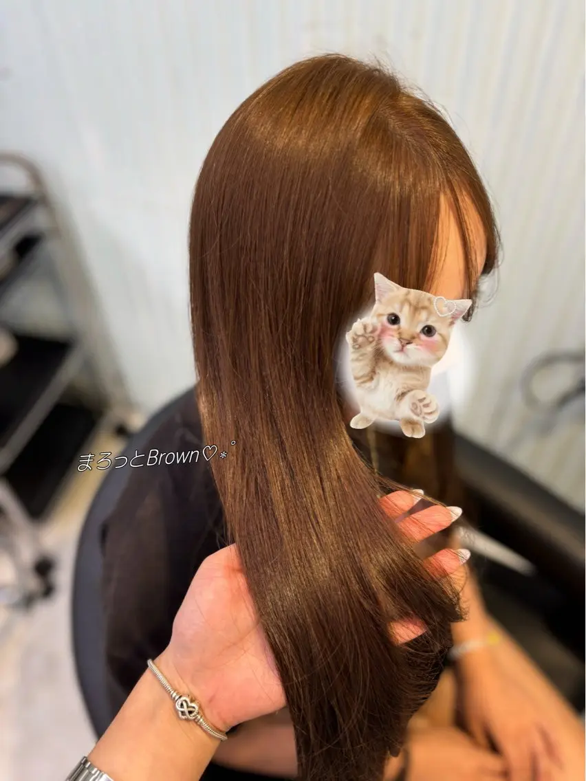 ロング ヘアカラー 似合わせcolor 🎀ʀɪɴᴏ🎶🪽のヘアスタイル