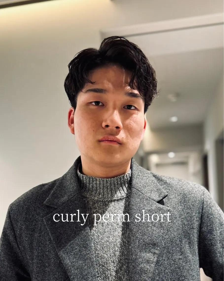 パーマ メンズ ラフショート メンズパーマ 丸山のヘアスタイル