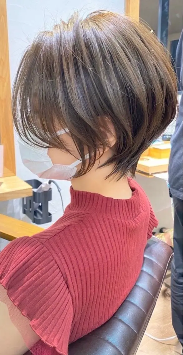 ショート カラー カット ヘアカラー トリートメント 【6月限定価格】 ショート特化/荒砂のヘアスタイル