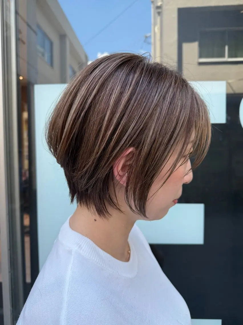 ショート Okazaki Tatsuyaのヘアスタイル