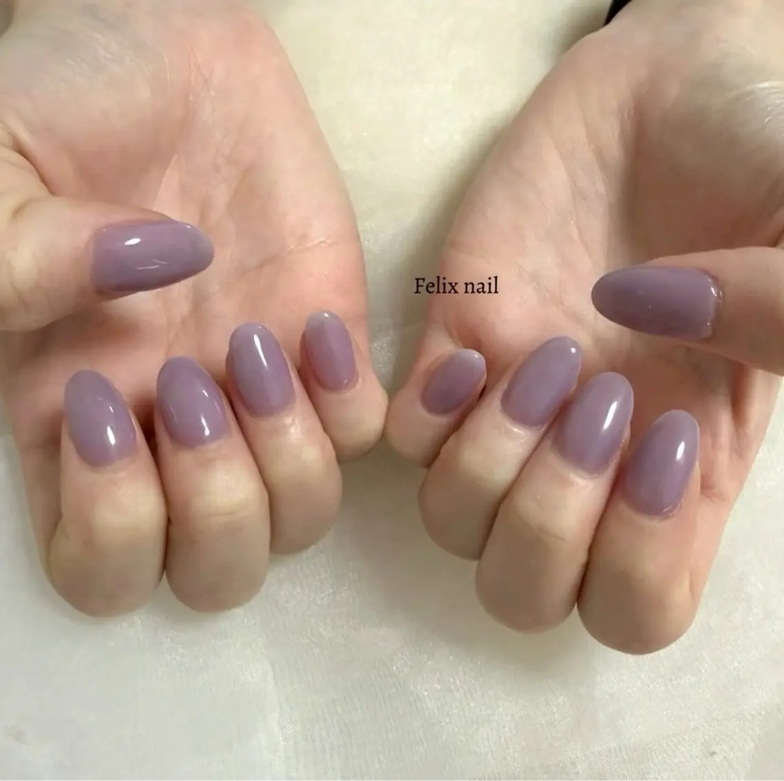 ネイル ワンカラーネイル Felixnail TANAKA🐰🤍のネイルデザイン
