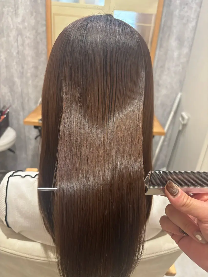ロング KAEDE💖 縮毛矯正/艶カラーのヘアスタイル
