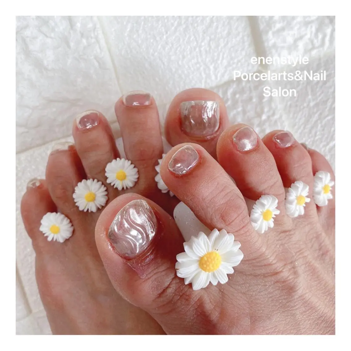 ショート ネイル ハンドネイル フットネイル 🐾enen style 🐾のネイルデザイン