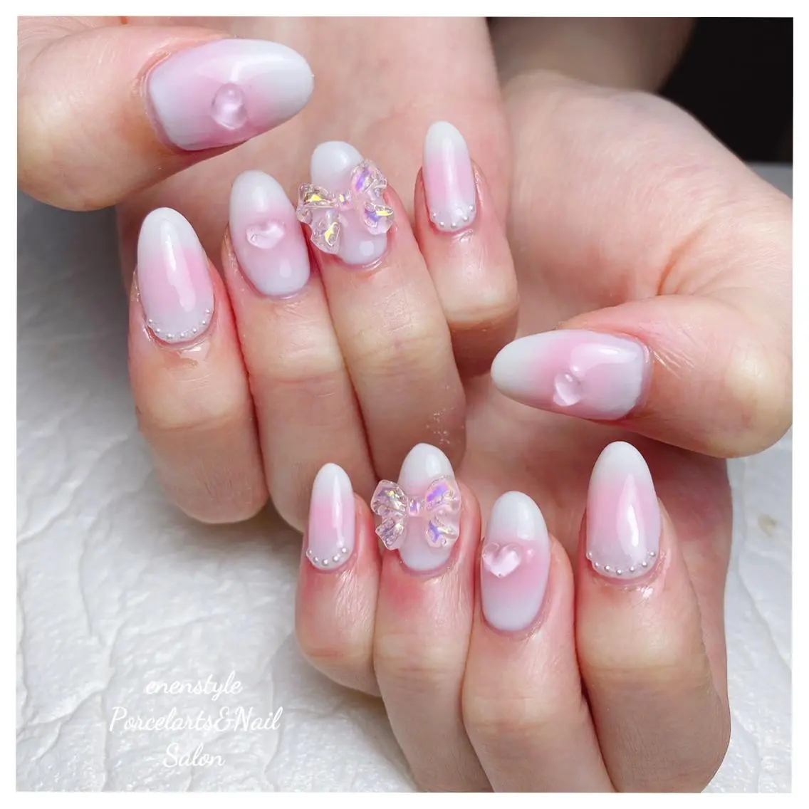 ミディアム ネイル 🐾enen style 🐾のネイルデザイン