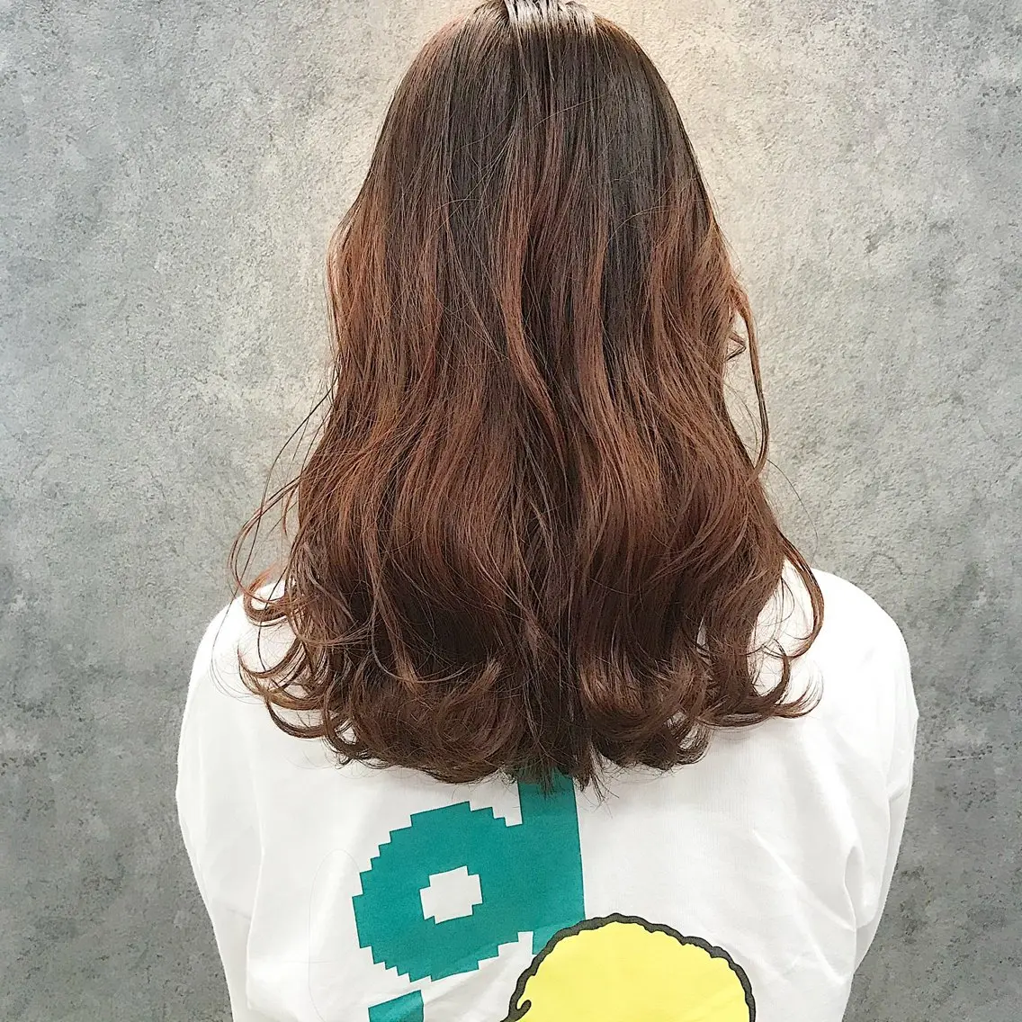 セミロング レイヤーカット カット ヘアカラー トリートメント 所渉/韓国レイヤー /ウルフカットのヘアスタイル