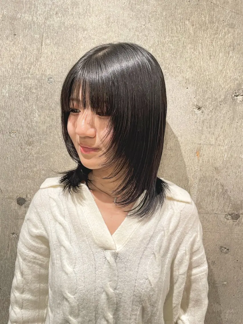 ミディアム ミディアムレイヤー レイヤーカット 増田 壮のヘアスタイル